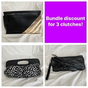Bundle of 3 clutches for $35! See individual posts for details.
